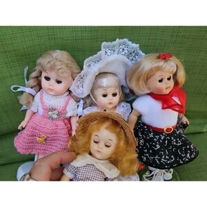 4 Vintage Vogue Ginny Dolls Walker DRESS ME Rock-N-Roll Southern Bell Lot
